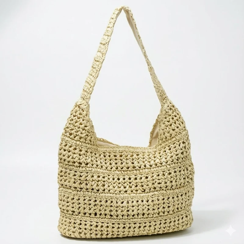 Handgemachte Makramee Hobo Bag Skanto