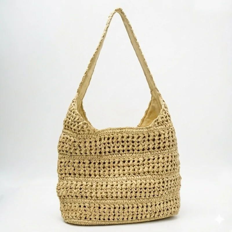 Handgemachte Makramee Hobo Bag Skanto