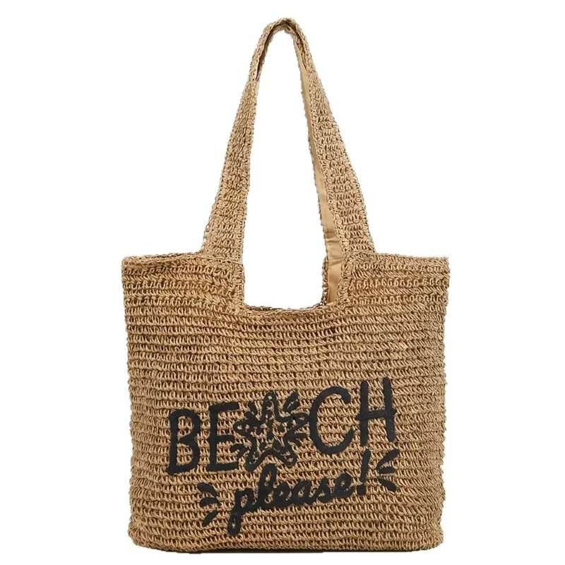 Strandtasche mit gesticktem Text Skanto