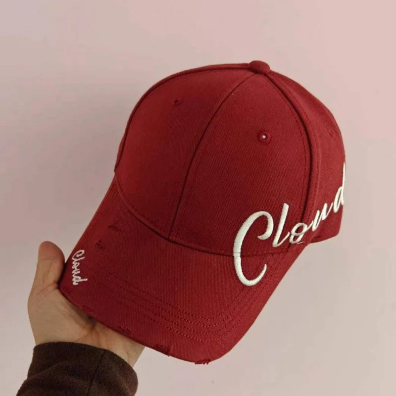 Damen Baseballkappe aus Baumwolle im Used-Look mit Schriftzug-Design Skanto