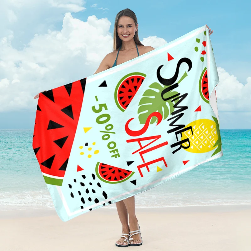 Strandtuch mit exotischem Palmenmuster und weicher Mikrofaser-Qualität Skanto