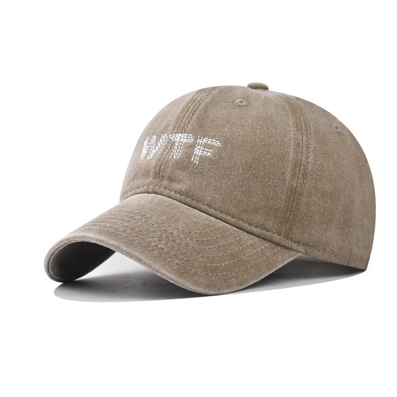 Lässige Distressed-Denim-Baseballkappe für Damen Skanto