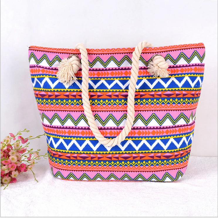 Große bunte Strandtasche Skanto