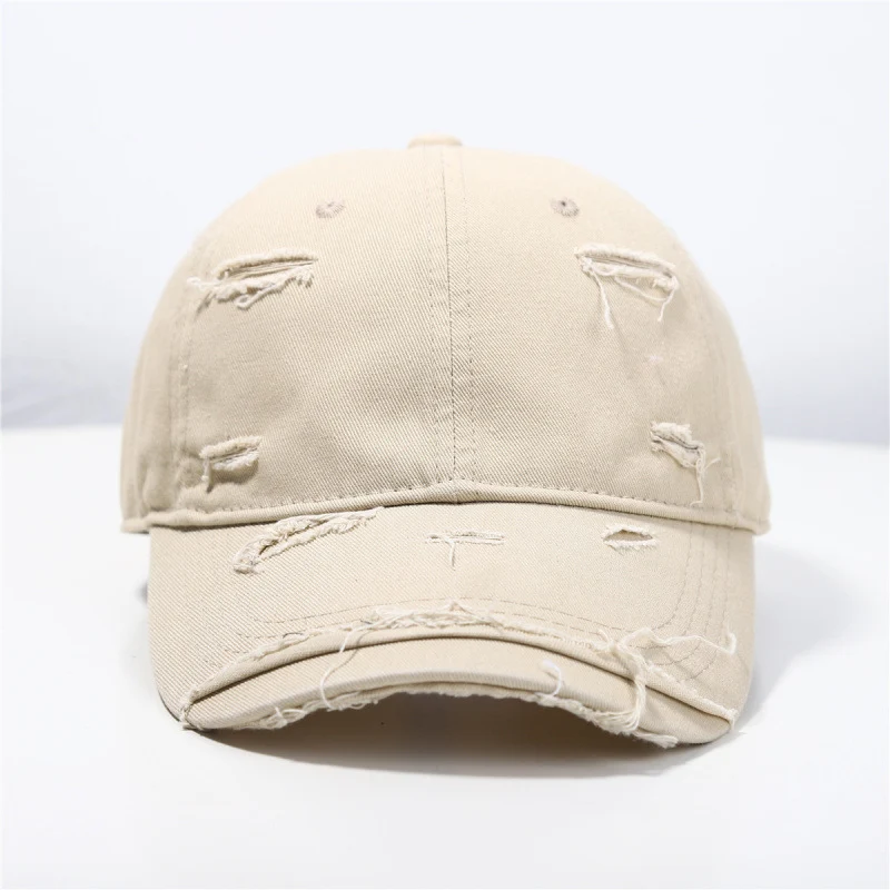 Damen Distressed Klassische Baseballkappe Skanto