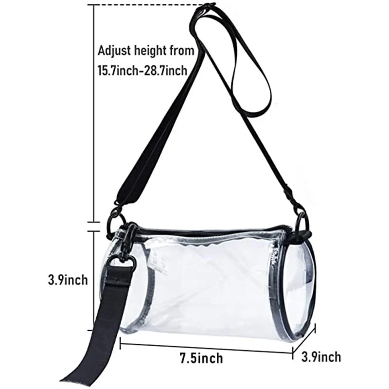 Transparente Handtasche mit verstellbarem Schultergurt Skanto