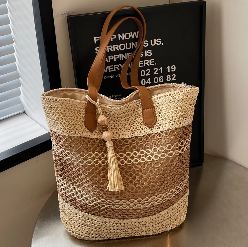 Handtasche im rustikalen Wellendesign Skanto
