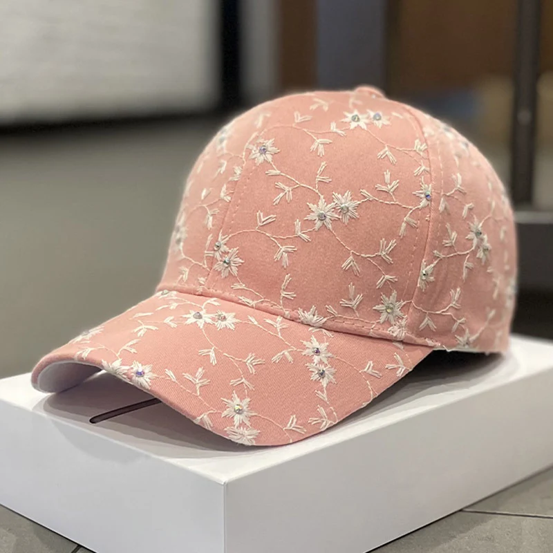 Bestickte Damen-Baseballkappe mit Strass-Detail Skanto