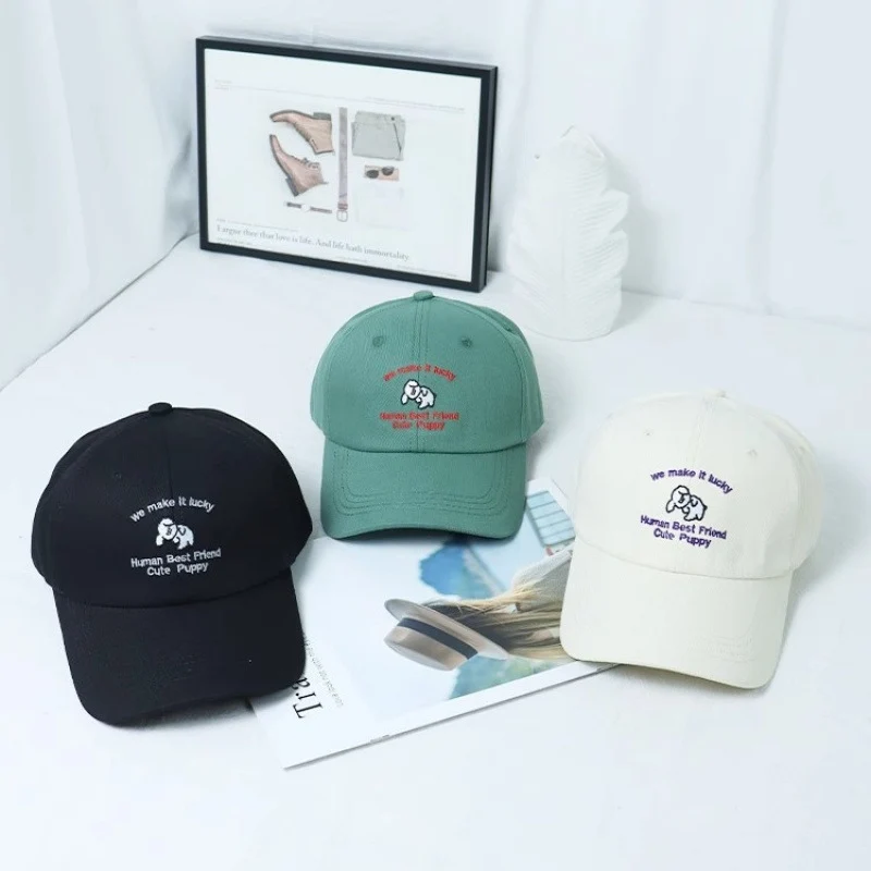 Damen-Baseballkappe mit Welpenmotiv und Stickerei Skanto