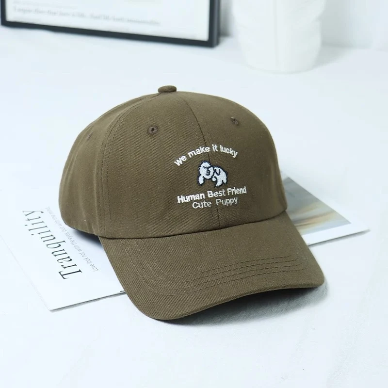 Damen-Baseballkappe mit Welpenmotiv und Stickerei Skanto