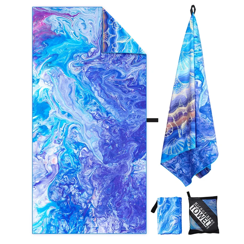 Strandtuch mit künstlerischem Mandala-Design Skanto
