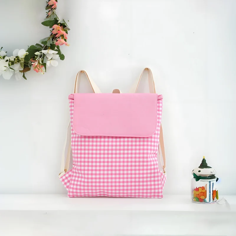 Rucksack mit Karomuster Skanto