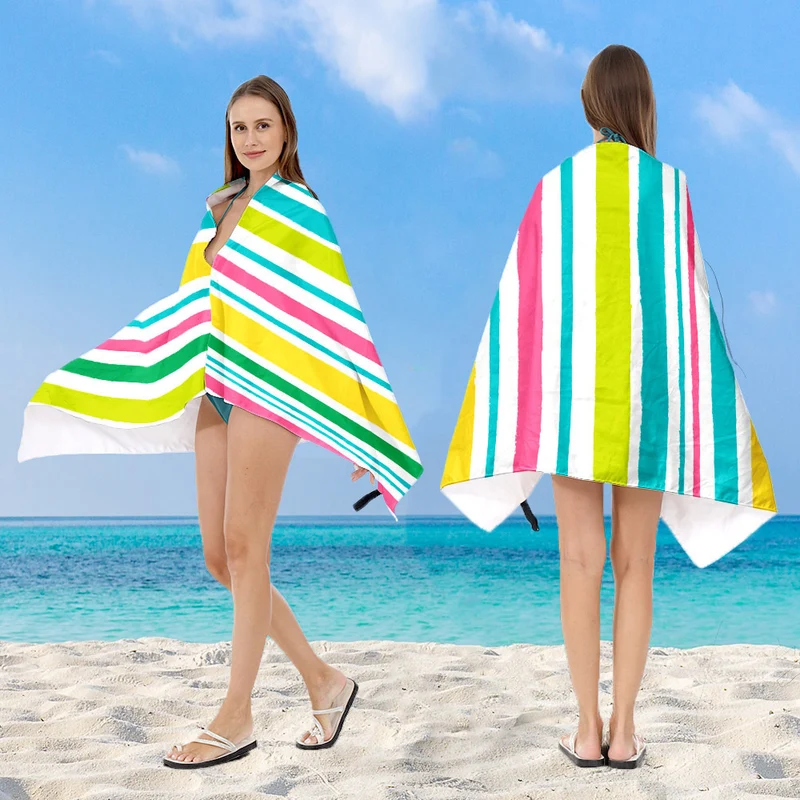 Kapuzen-Badeponcho mit Mandala-Motiv Skanto