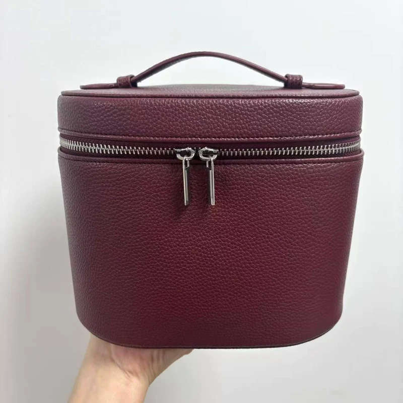Kosmetiktasche mit praktischem Griff und doppeltem Reißverschluss Skanto