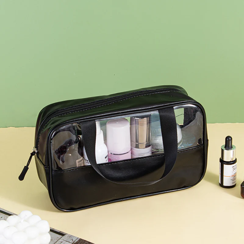 Kosmetiktasche mit transparenten Fächern Skanto