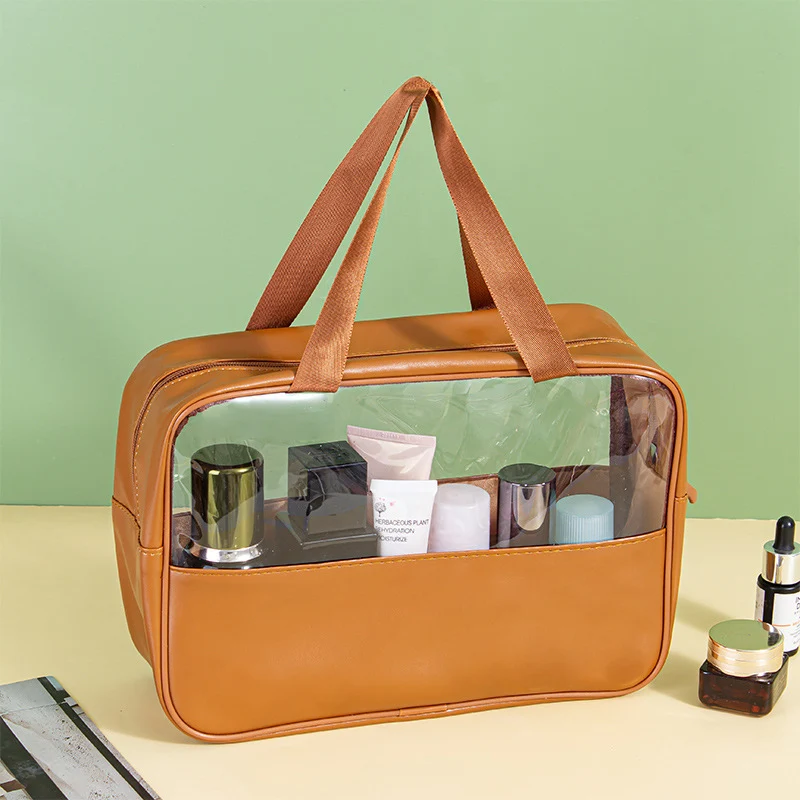 Kosmetiktasche mit transparenten Fächern Skanto