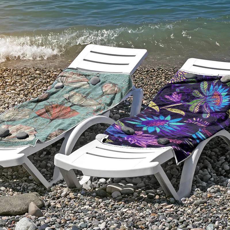 Strandtuch aus hautfreundlicher Mikrofaser mit kreativem Mustermix Skanto