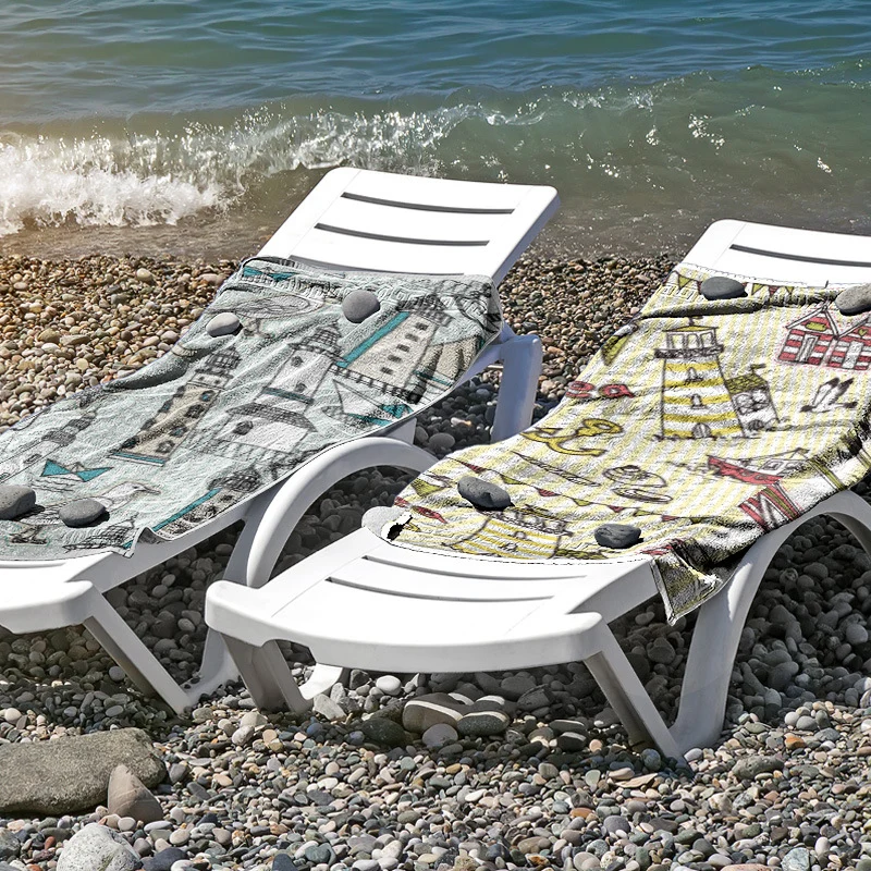 Strandtuch aus hautfreundlicher Mikrofaser mit kreativem Mustermix Skanto