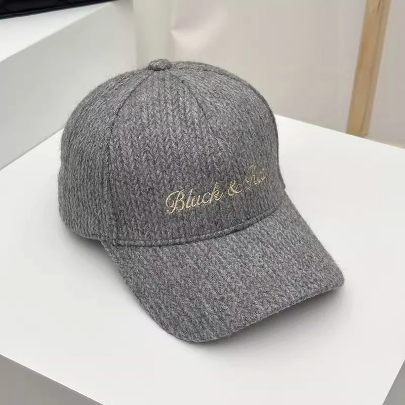 Damen Bestickte Lässige Strick-Baseballkappe Skanto
