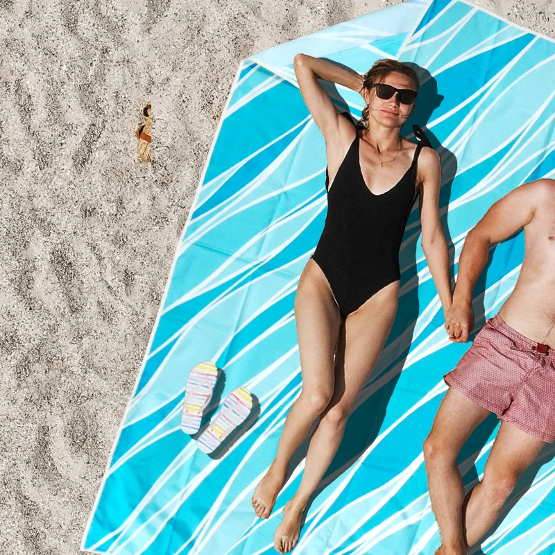 Stranddecke mit farbenfrohem Schildkrötenmuster Skanto