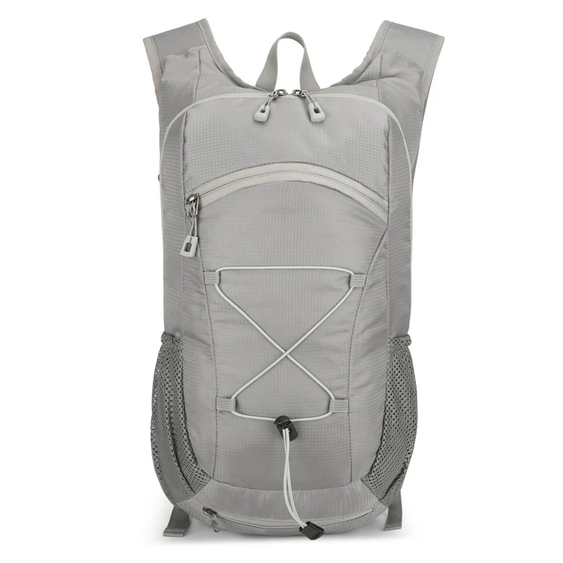 Leichter Unisex Tagesrucksack mit Trinksystem-Kompatibilität, atmungsaktiven Netz-Seitentaschen und elastischem Kordelzug Skanto