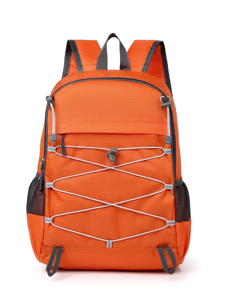 Leichter Unisex Outdoor-Rucksack mit elastischem Spanngurt und seitlichen Netztaschen Skanto