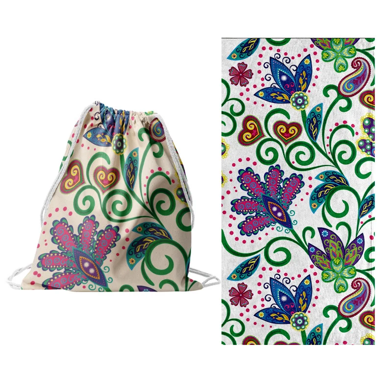 Sportliche Tragetasche mit Blumenmuster Skanto