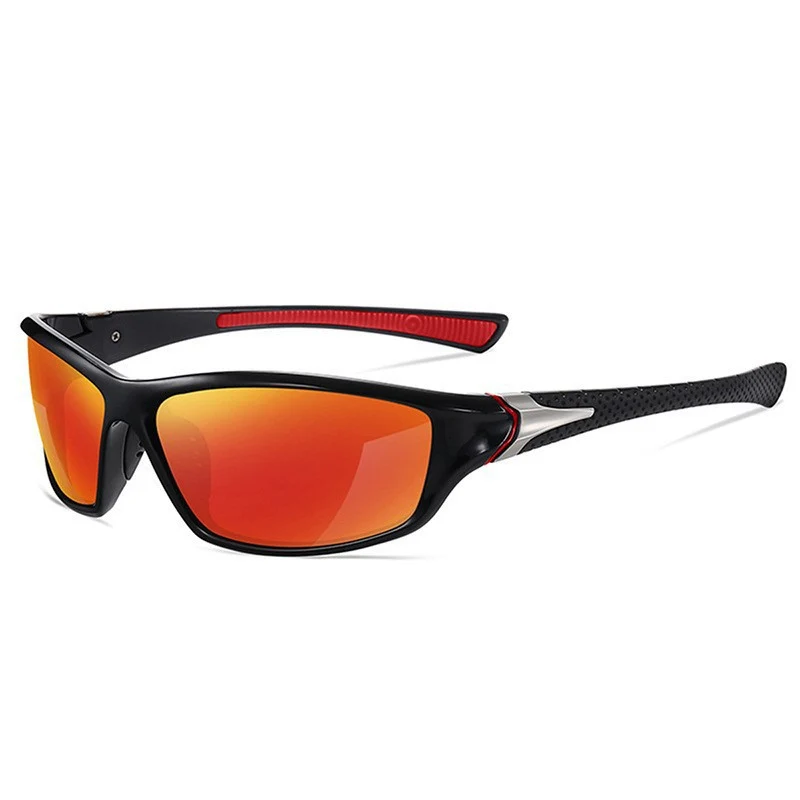Unisex Sport-Wrap-Sonnenbrille mit polarisierten, bruchsicheren Polycarbonat-Gläsern und rutschfesten Nasenpads Skanto