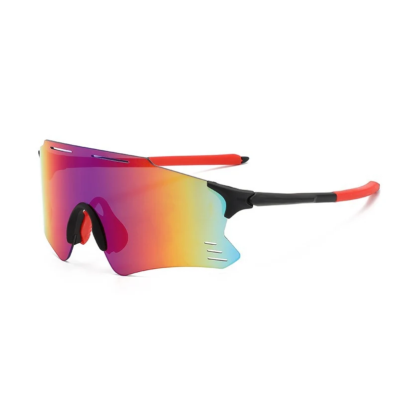 Unisex Sportsonnenbrille mit durchgehendem Visier, polarisierten Gläsern und rutschfestem Nasenpad Skanto