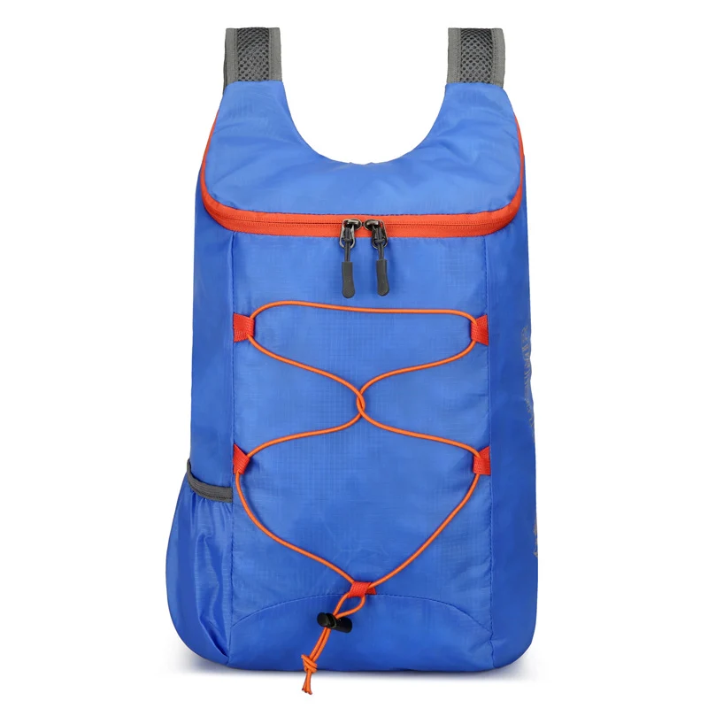 Faltbarer, leichter Damen-Tagesrucksack mit elastischem Front-Bungee und seitlichen Netztaschen Skanto