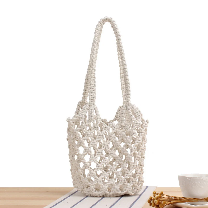 Trendige Makramee-Strandtasche Skanto