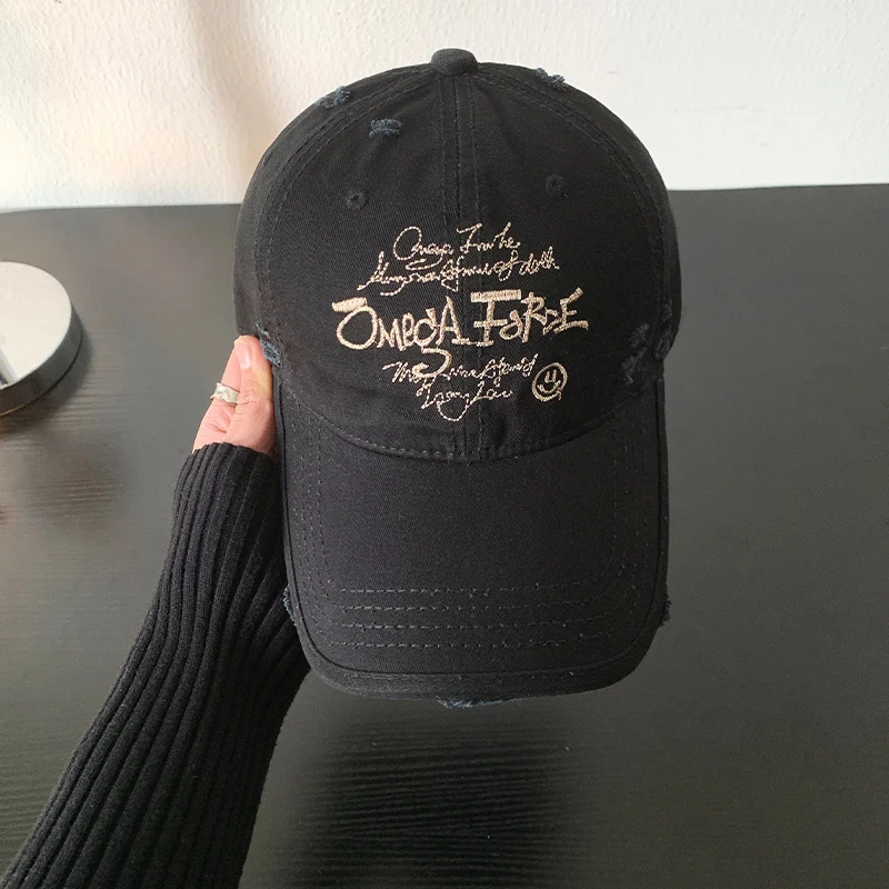 Damen Verstellbare Baseballkappe im Used-Look mit Grafik Skanto