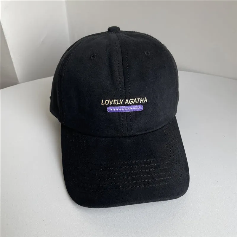 Damen Wildleder Baseballkappe mit Stickerei Skanto