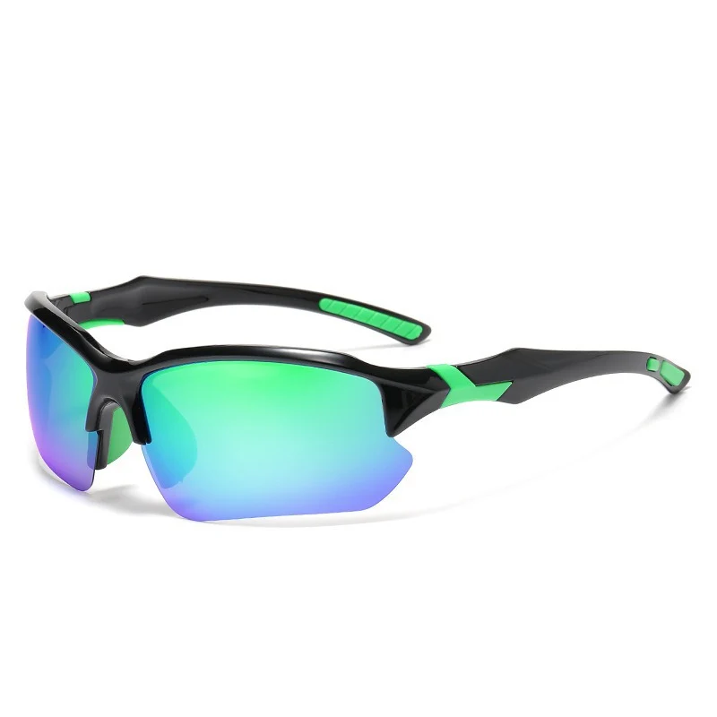 Unisex Sportliche Performance-Sonnenbrille mit Halbrand, polarisiertem UV-Schutz, rutschfesten Nasenpads Skanto