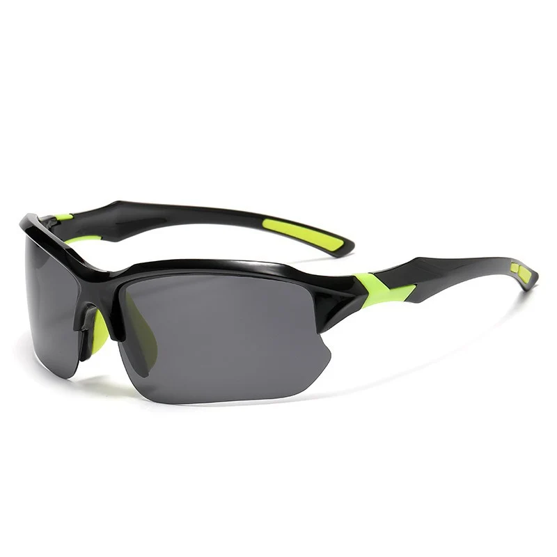 Unisex Sportliche Performance-Sonnenbrille mit Halbrand, polarisiertem UV-Schutz, rutschfesten Nasenpads Skanto