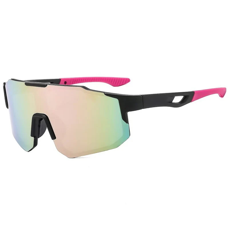 Unisex nan Sportliche Radsport-Sonnenbrille mit einteiligem Visier, UV-Schutz und gummierten Nasenpads Skanto