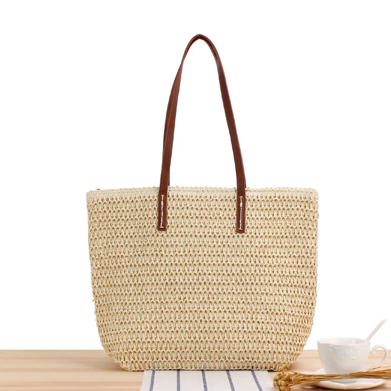 Stylische Strandtasche aus Naturmaterial Skanto