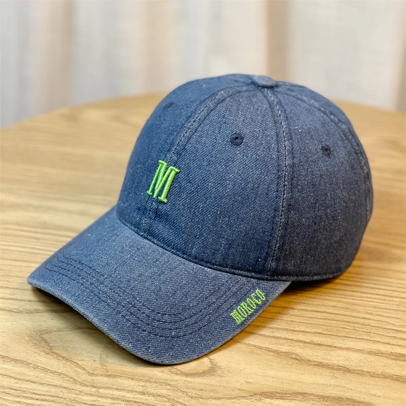 Herren Bestickte Jeans-Baseballkappe Skanto
