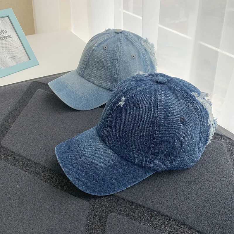 Damen Baseballkappe im Used-Look aus Jeans Skanto 1784084168