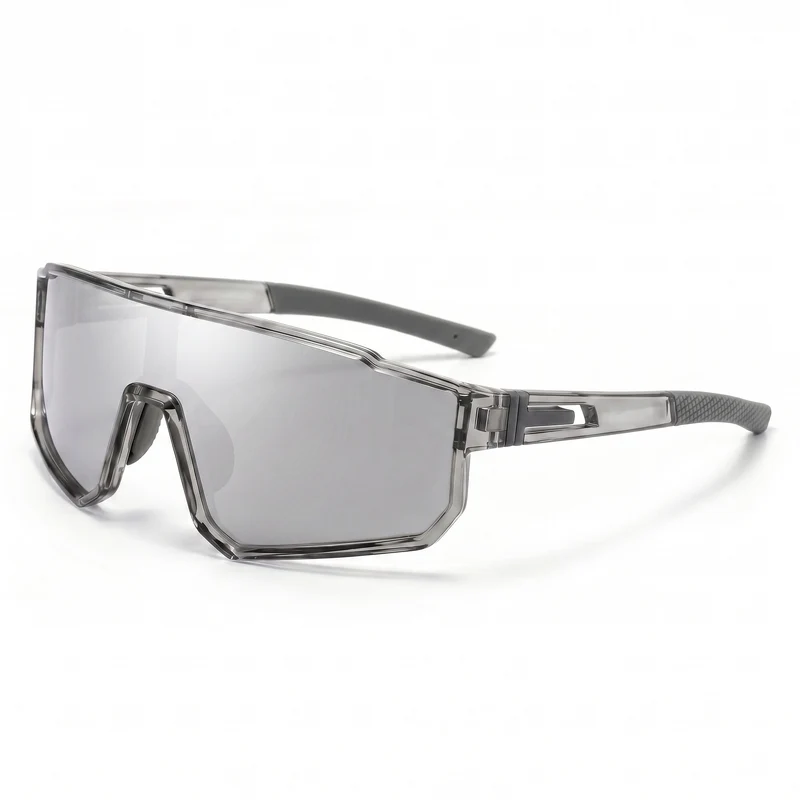 Damen Sport-Shield-Sonnenbrille Oversize mit UV400-Schutz, bruchsicherer Polycarbonatlinse und rutschfesten Bügeln Skanto