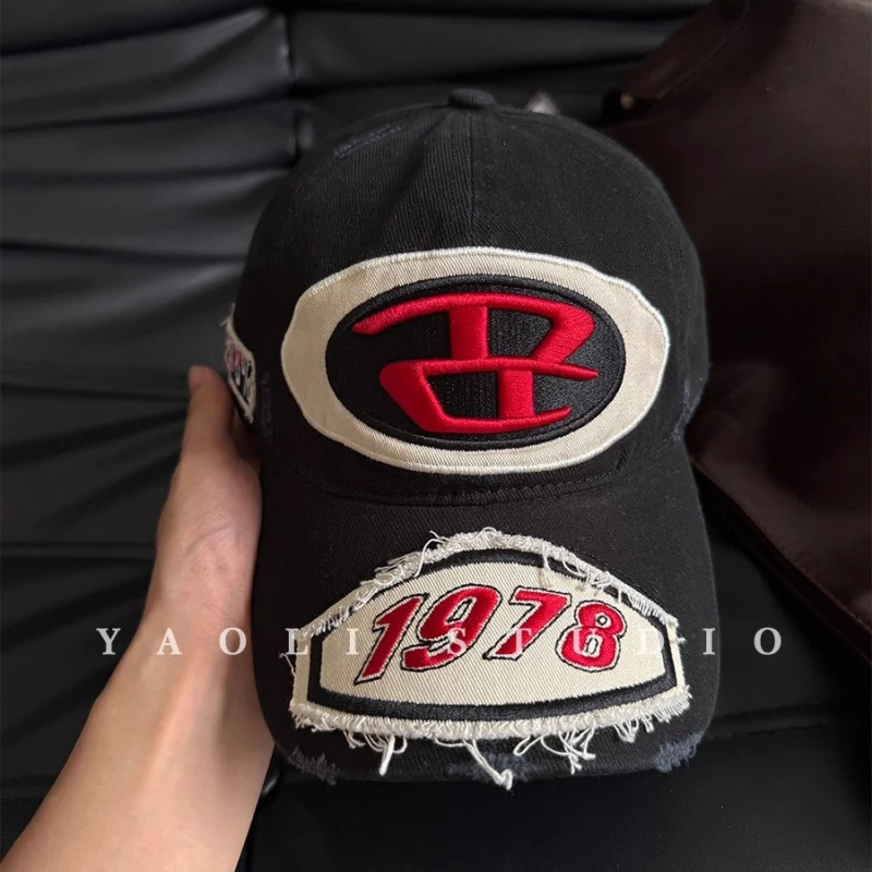 Herren Baseballkappe im Used-Look mit Grafik-Logo Skanto