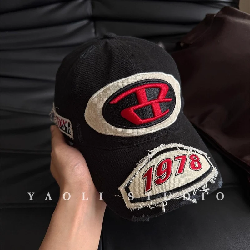 Herren Baseballkappe im Used-Look mit Grafik-Logo Skanto