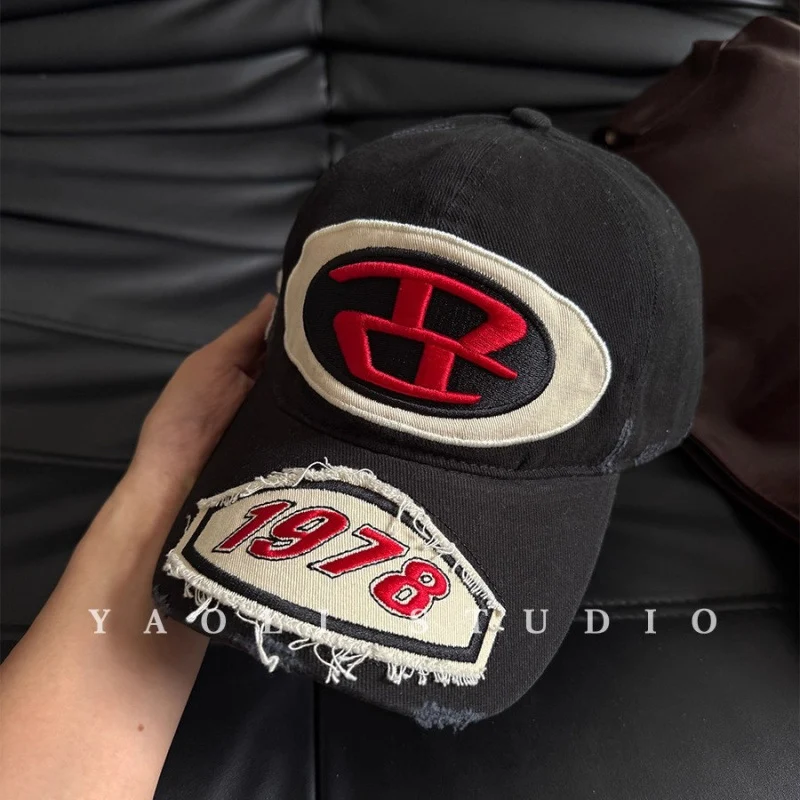 Herren Baseballkappe im Used-Look mit Grafik-Logo Skanto