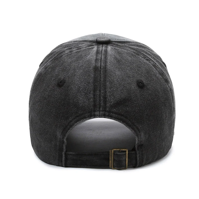 Herren Distressed Baumwoll-Baseballkappe mit Grafik Skanto