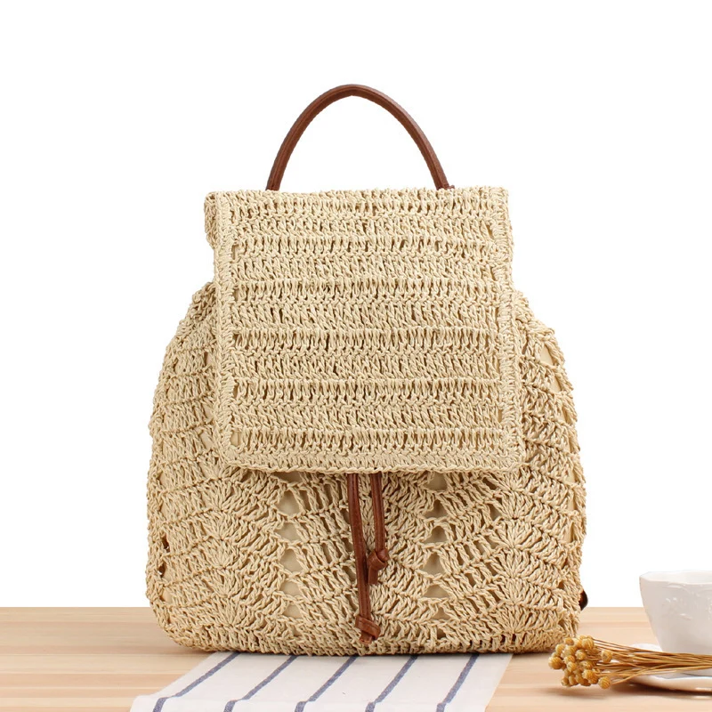 Rucksack aus gewebtem Naturmaterial Skanto