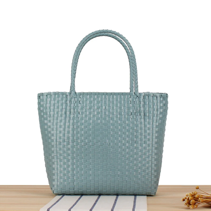 Moderne Strandtasche mit strapazierfähigem Geflecht Skanto