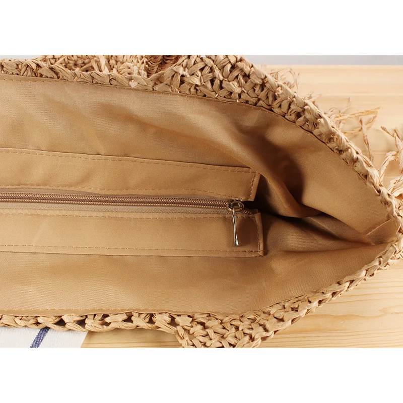 Moderne Makramee-Tasche mit Fransen Skanto