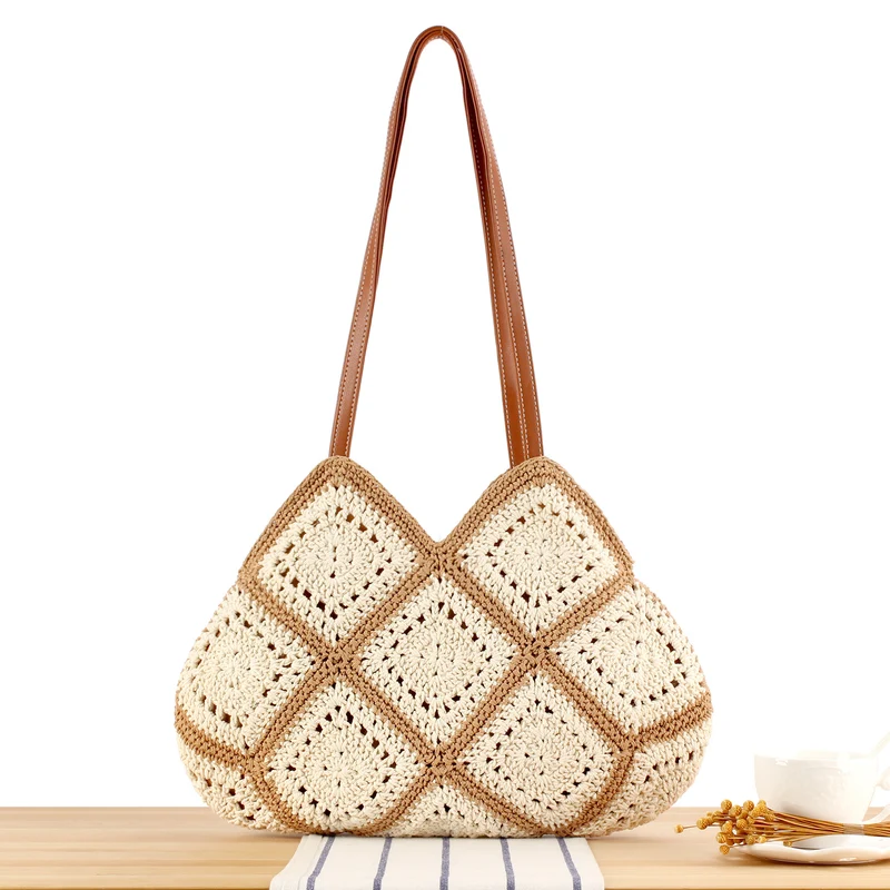 Handgemachte Makramee Shopper-Tasche Skanto
