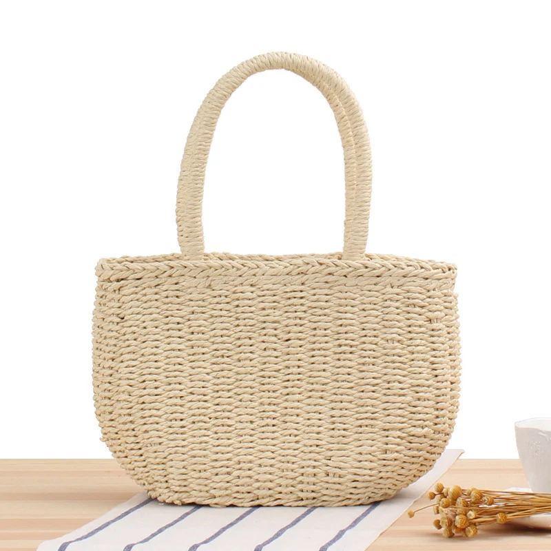 Geflochtene Strandtasche im modernen Design Skanto