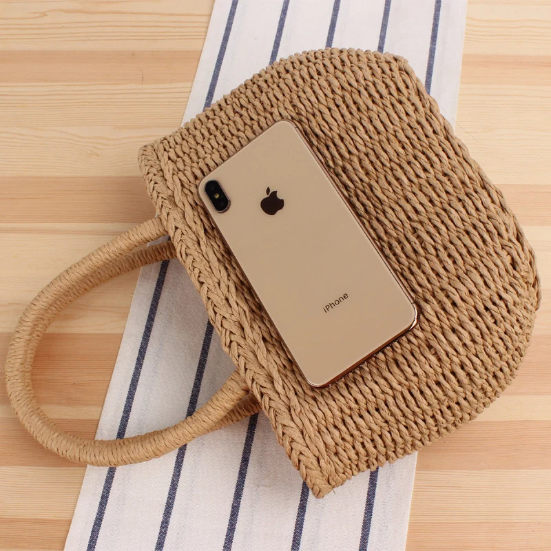 Geflochtene Strandtasche im modernen Design Skanto