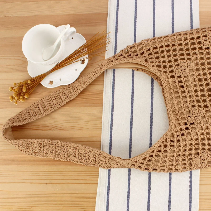 Handtasche aus handgewebtem Naturmaterial Skanto
